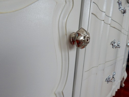 Mercury Glass Cabinet Knobs from Home Goods